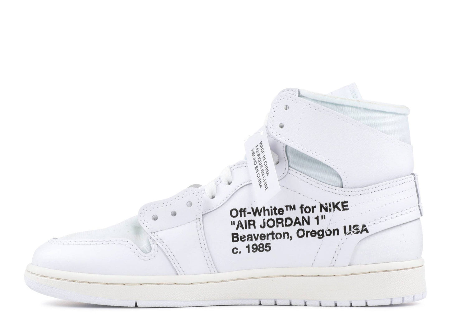 NIKE AIR JORDAN 1 X OFF WHITE RETRO HIGH OG 2018 "WHITE"