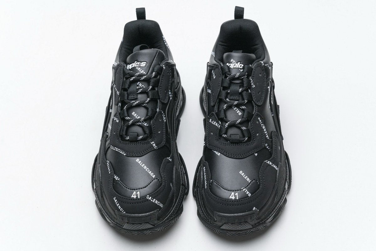 BALENCIAGA TRIPLE S "BLACK DETAILS"