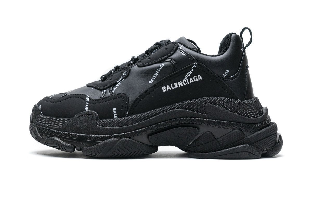 BALENCIAGA TRIPLE S "BLACK DETAILS"